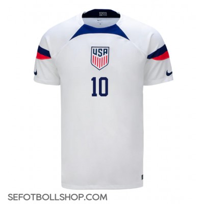 Billiga Förenta staterna Christian Pulisic #10 Hemma fotbollskläder VM 2022 Kortärmad